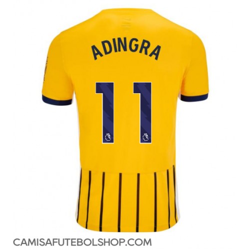 Camisa de time de futebol Brighton Simon Adingra #11 Replicas 2º Equipamento 2024-25 Manga Curta